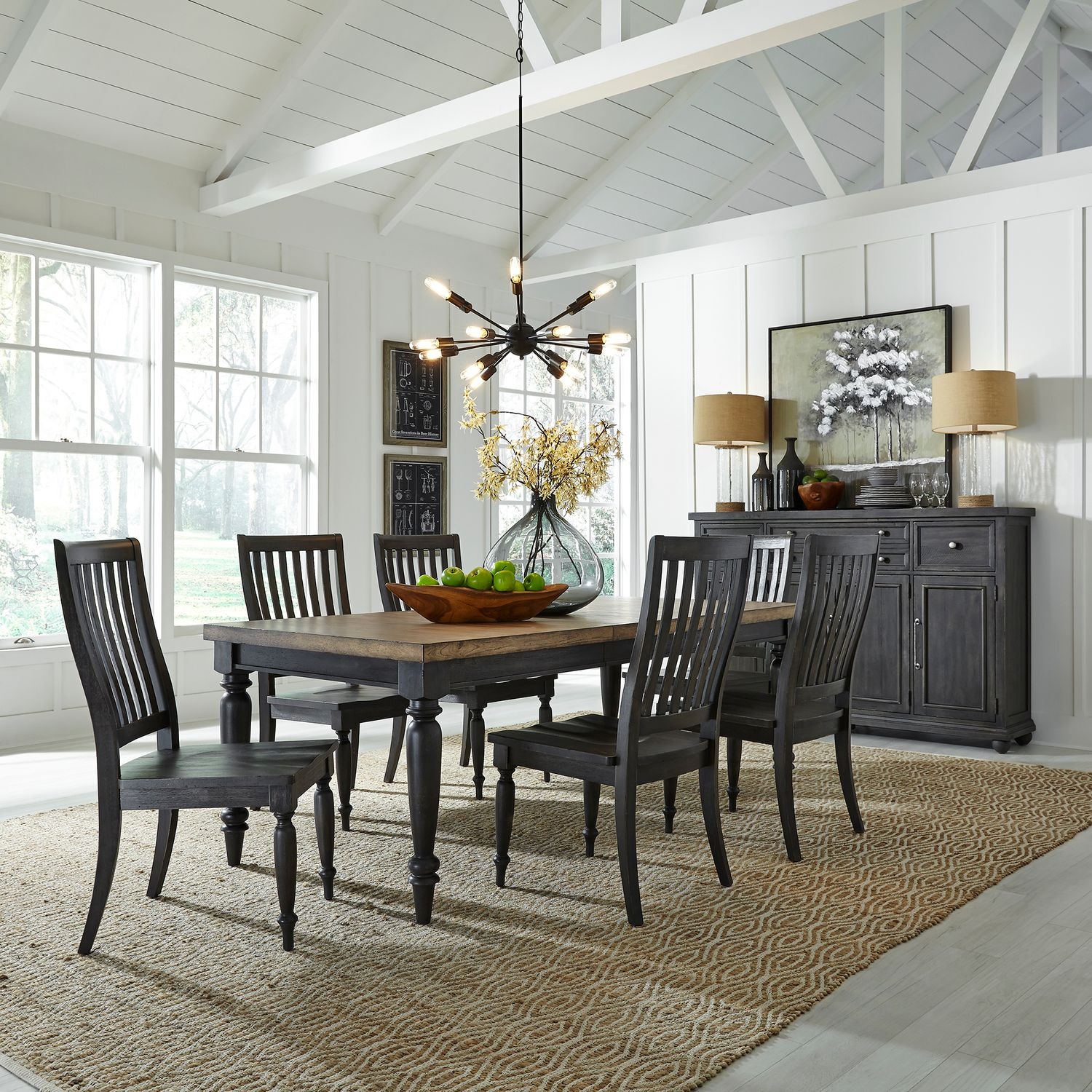 Liberty Furniture Harvest Home 7-Piece Rectangular Table Set
