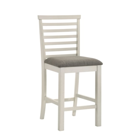 Upholstered Ladder Back Counter Chair