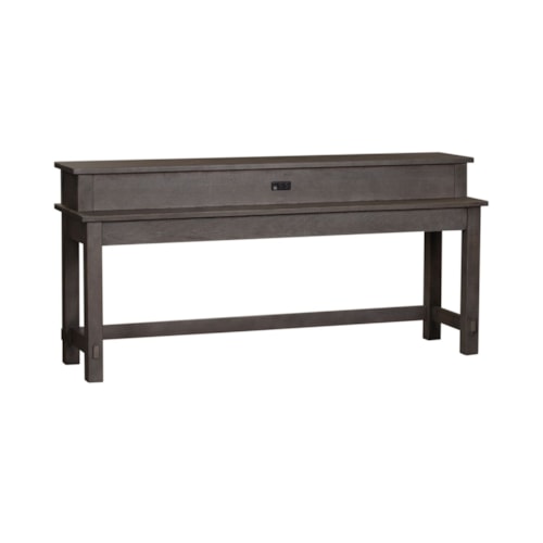 Contemporary Console Table with Charging Station