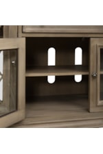 Liberty Furniture Magnolia Manor Traditional Console TV Stand with Adjustable Shelves