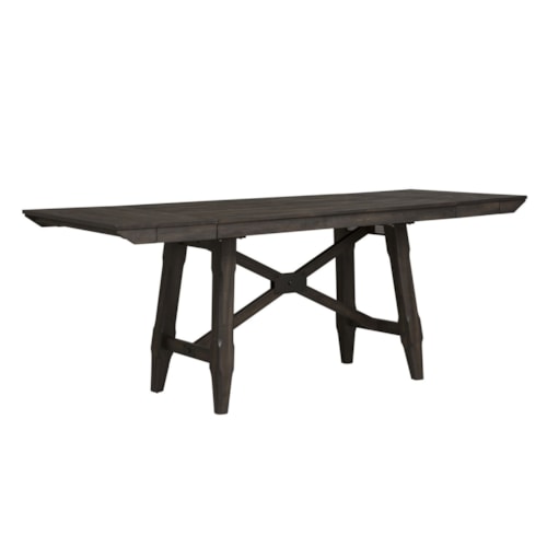 Transitional 6 Piece Counter-Height Gathering Dining Set