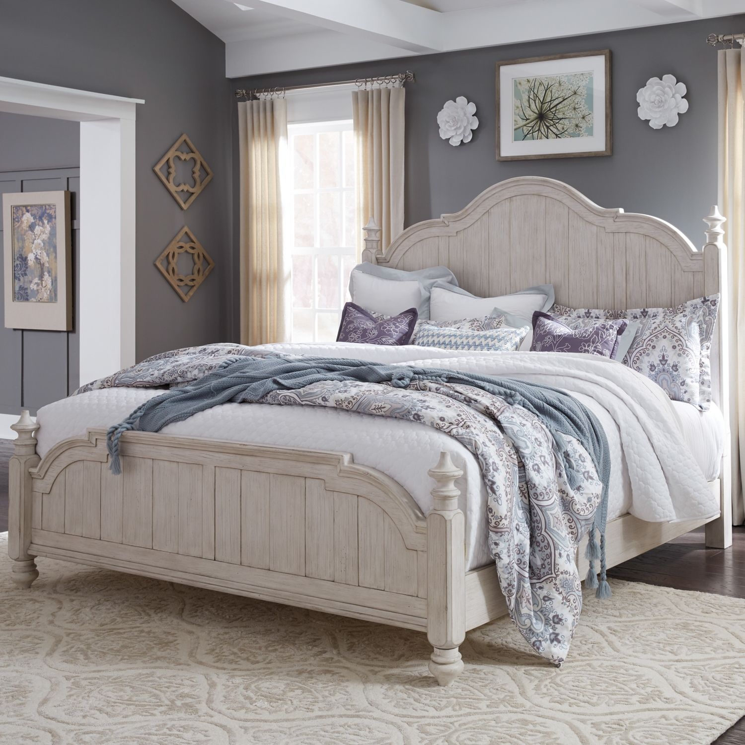 Liberty Furniture Farmhouse Reimagined King Poster Bed