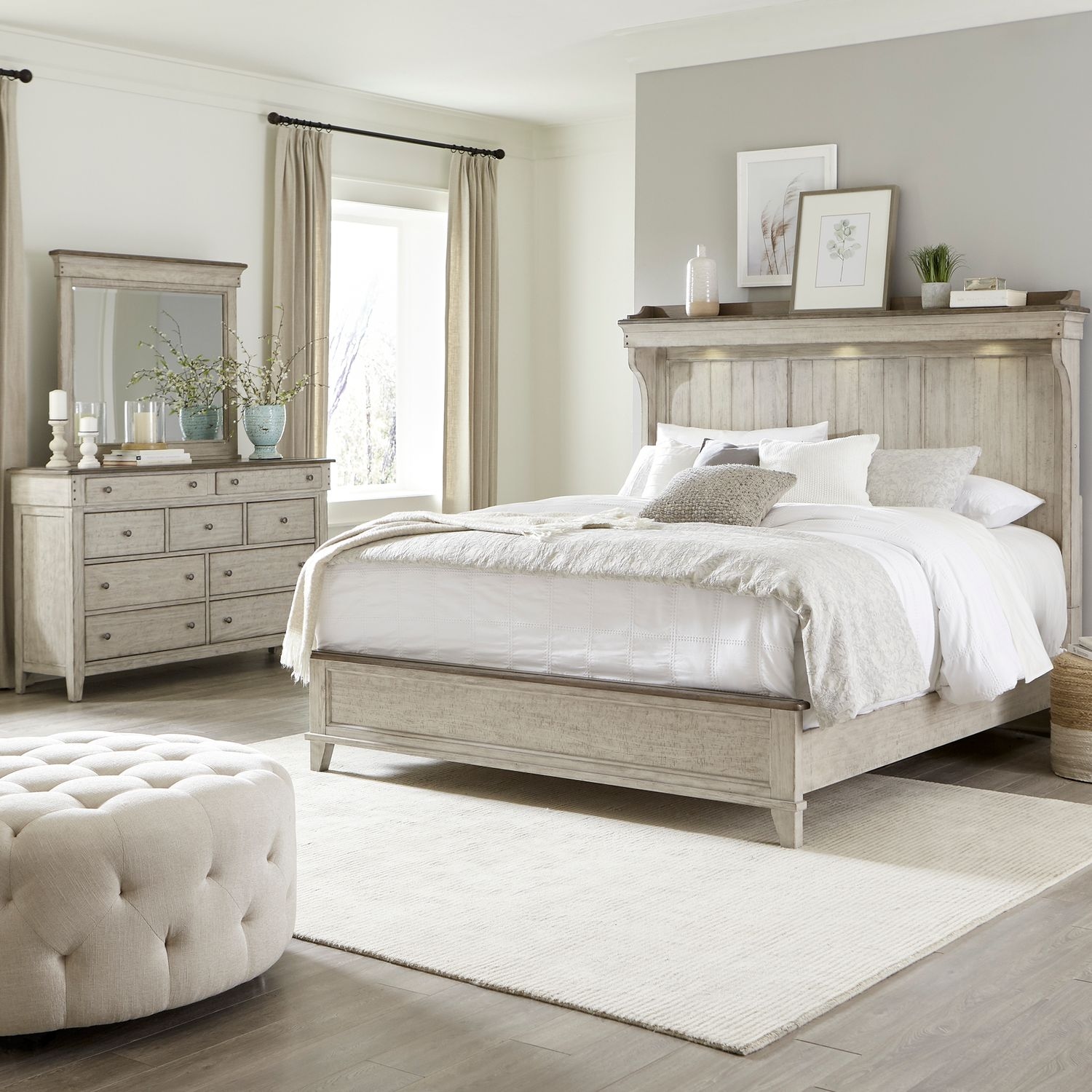 3-Piece Queen Mantle Bedroom Set
