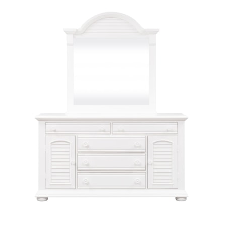 5-Drawer Dresser and Mirror
