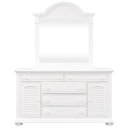 5-Drawer Dresser and Mirror