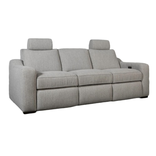 Contemporary Sofa with Power Footrest