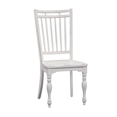 Cottage Style Spindle Back Side Chair
