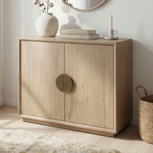Contemporary Two-Door Accent Cabinet