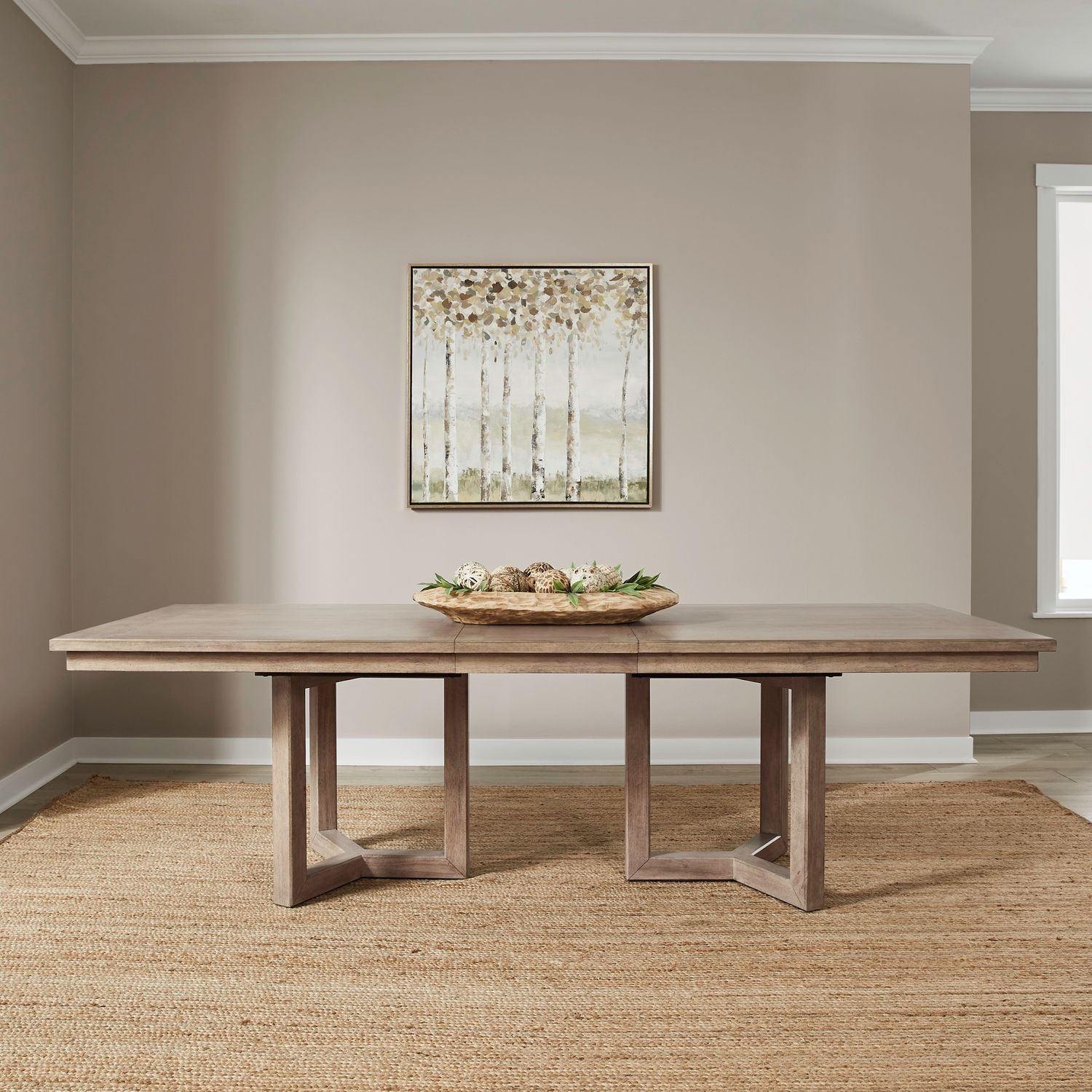 Double Pedestal Dining Table