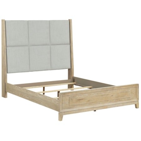 Queen Upholstered Panel Bed