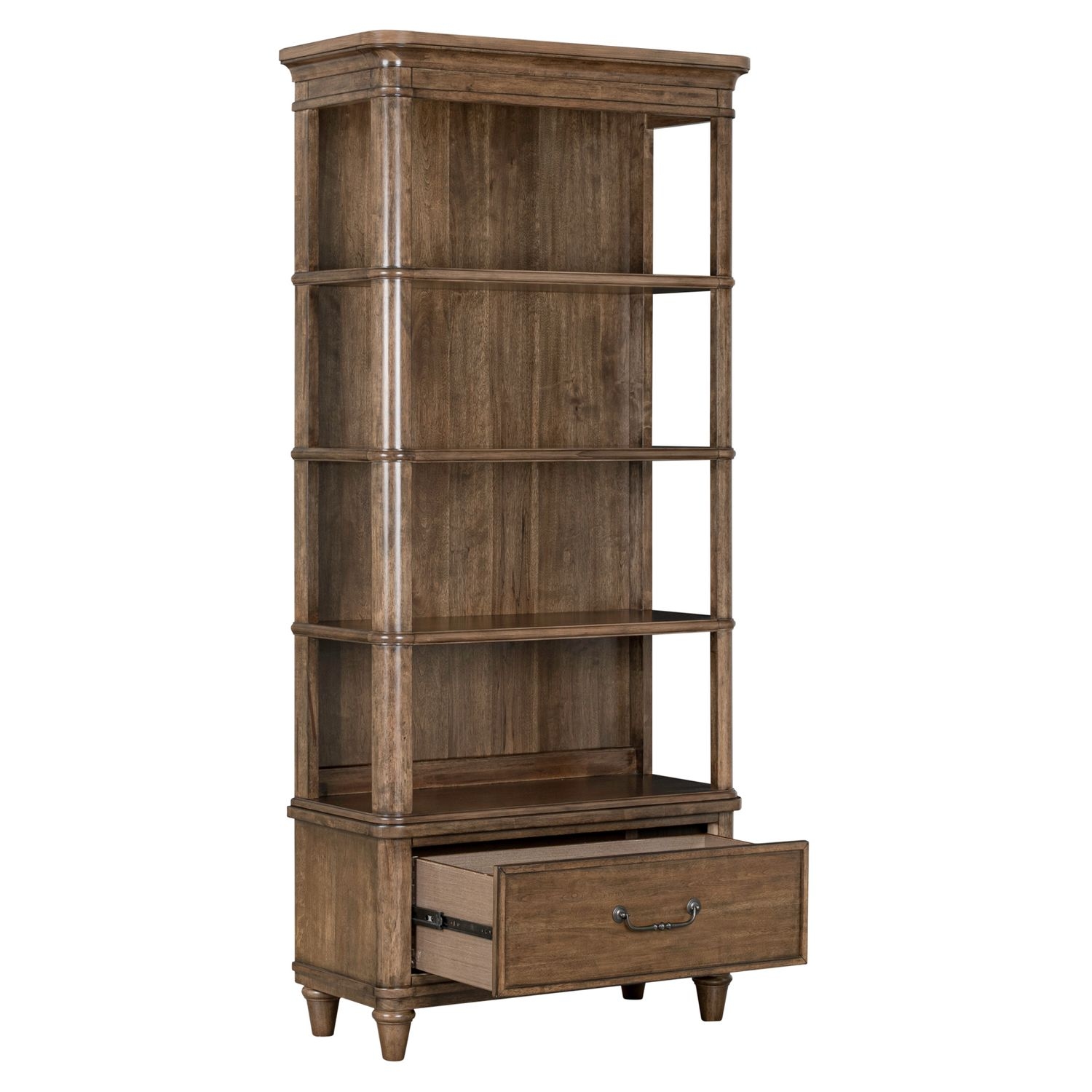 Three-Shelf Bookcase w/Storage Drawer