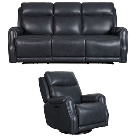 Power Reclining Sofa and Recliner Set