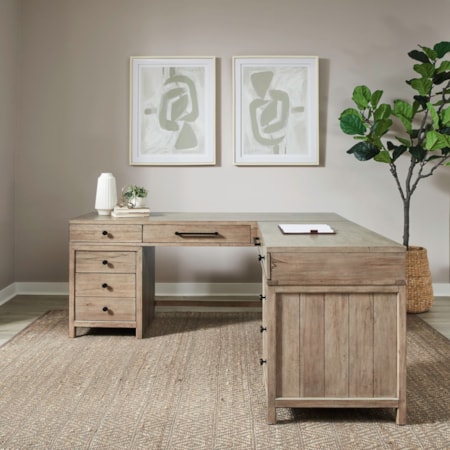 L Shaped Desk Set