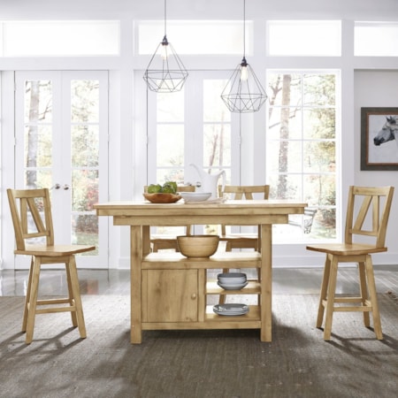 5 Piece Gathering Table Set