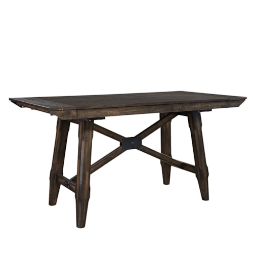 Transitional 5-Piece Counter-Height Gathering Table Set