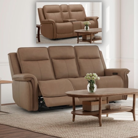 Power Reclining Sofa and Loveseat
