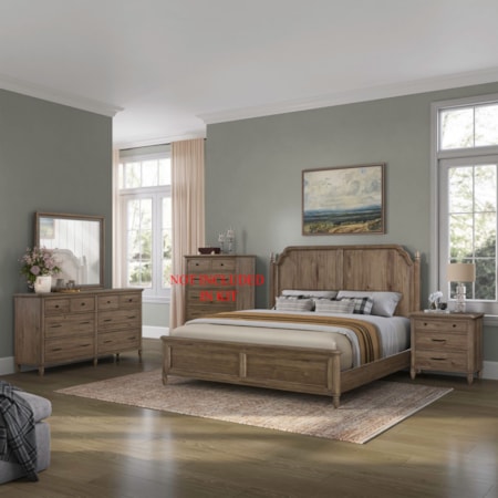 4-pc. Queen Panel Bedroom Set w/Nightstand