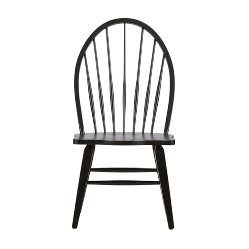 Transitional 5-Piece Dining Set with Side Chairs