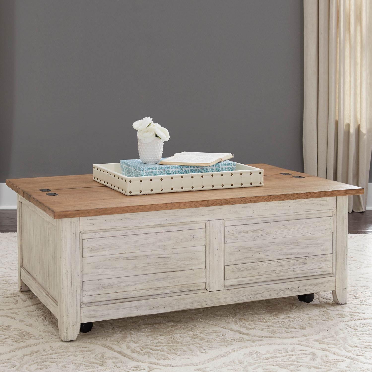 Liberty Furniture Farmhouse Reimagined Storage Trunk