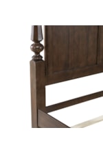 Liberty Furniture Arden Road Transitional Queen Poster Bed with Center Support Slat System