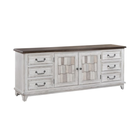 6-Drawer 75-Inch Entertainment Console