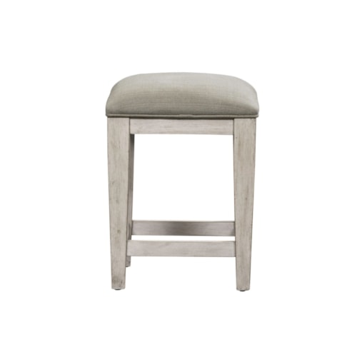 Transitional Counter Height Console Stool
