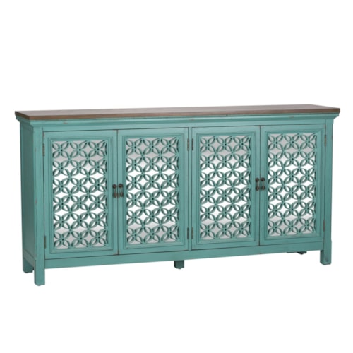 Transitional Accent Chest with 4 Doors
