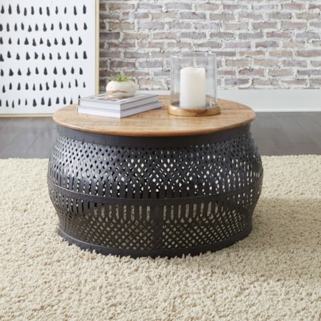 30" Round Accent Cocktail Table