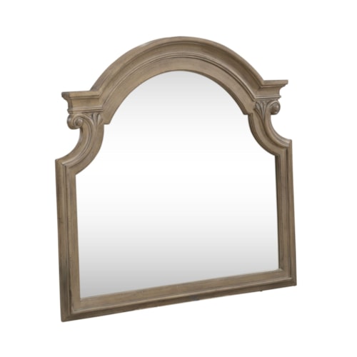 Traditional Arched Landscape Dresser Mirror