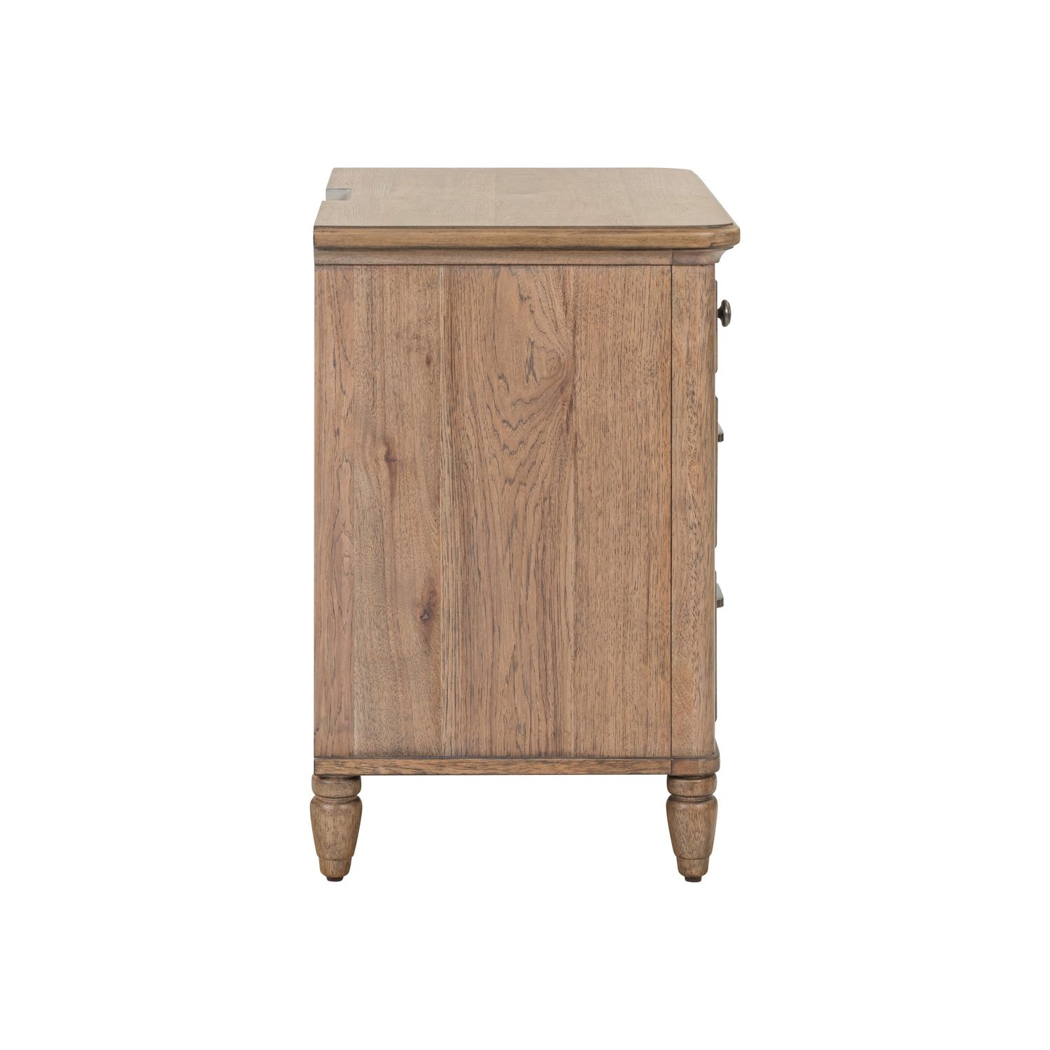 Three-Drawer Nightstand w/Charging Station