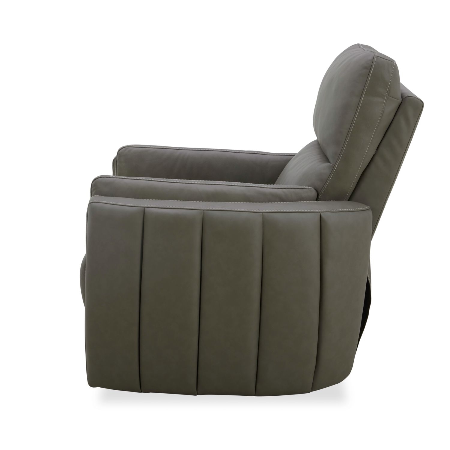Swivel Glider Power Recliner w/Arm Pillows