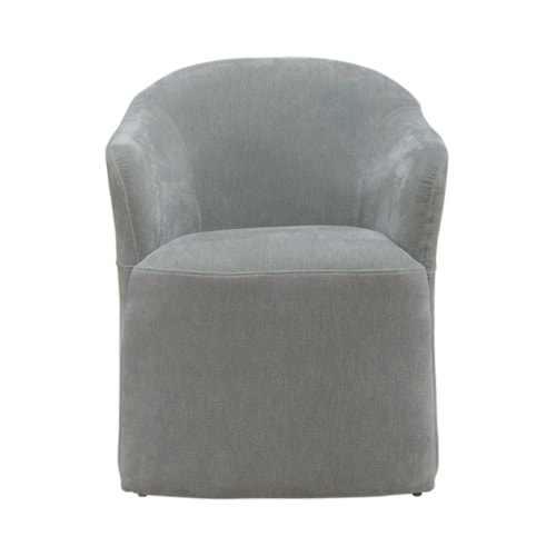 Transitional Accent Dining Chair with casters