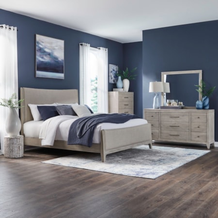 4-Piece Upholstered Queen Bedroom Set