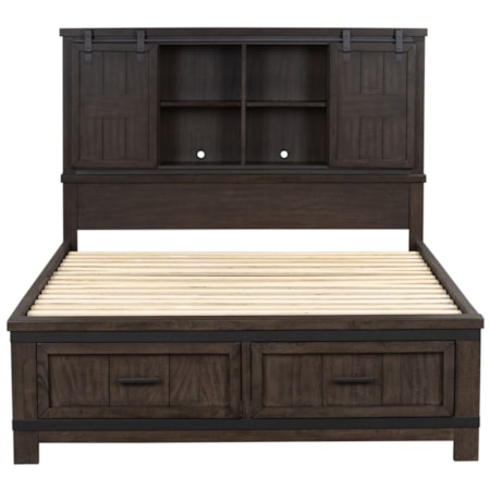King Bookcase Bed
