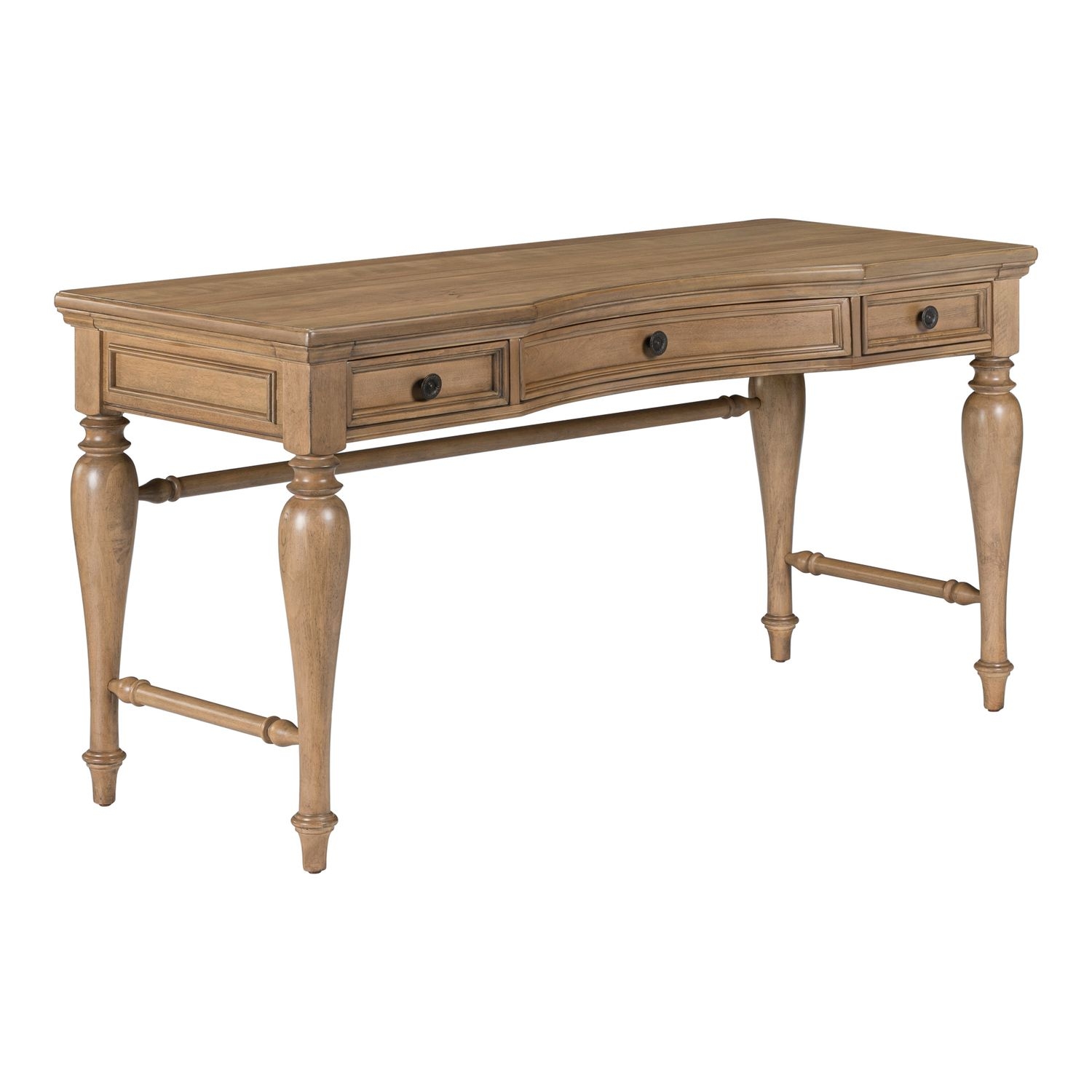 Three-Drawer Writing Desk w/Turned Legs