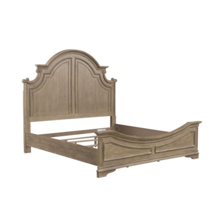 King Arched Panel Bed