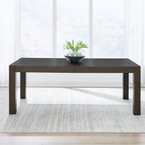Contemporary Dining Table with 20" Self-Storing Leaf
