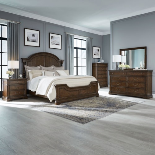 Transitional 5-Piece King Bedroom Set