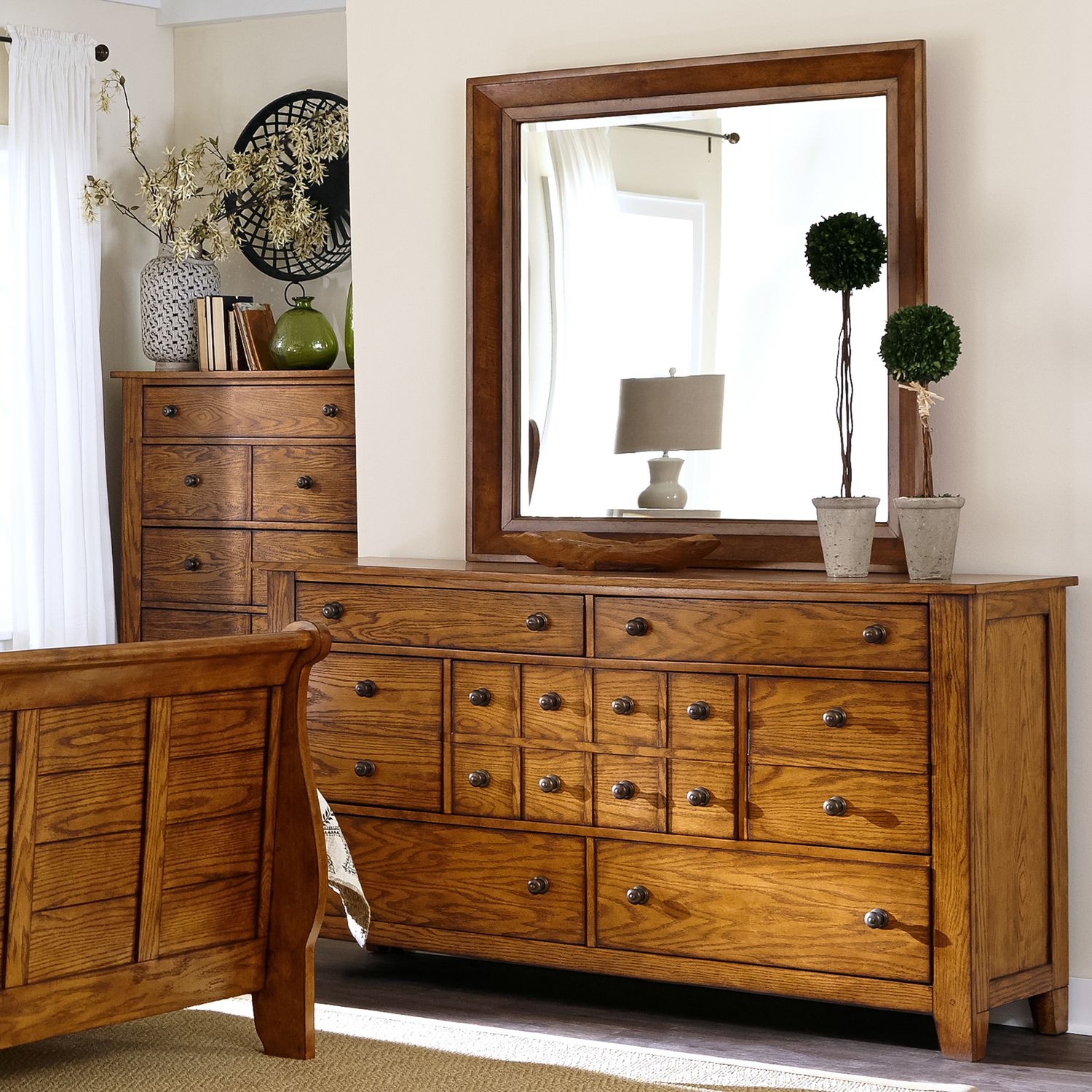 Liberty Furniture Grandpa's Cabin Dresser Mirror