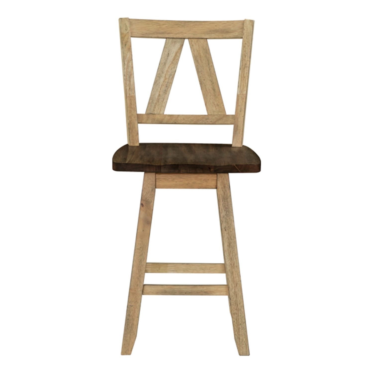 Two-Toned Counter Height Swivel Chair