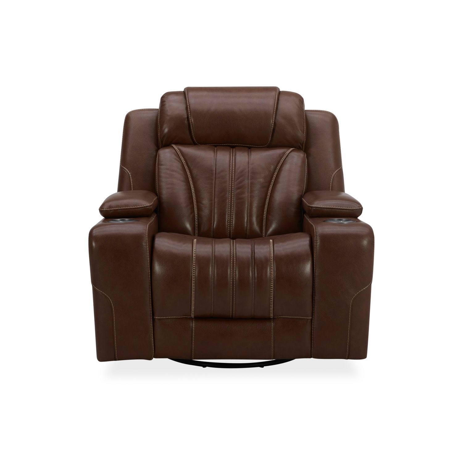 Swivel Glider Pwr Recliner w/LED Cupholders