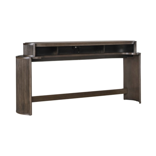 Contemporary Console Bar Table with Charging Station