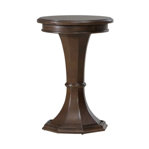Transitional Round Chairside Table