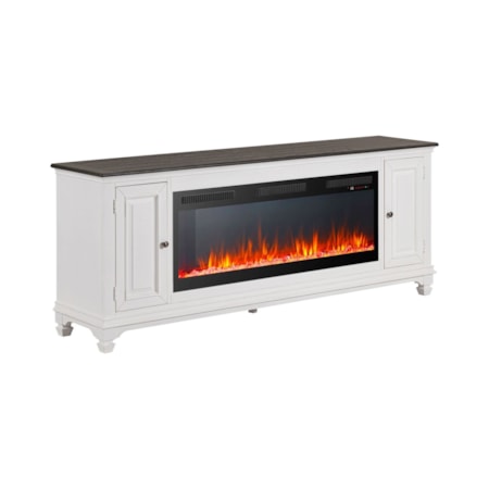 417 80 Inch Console with Fire FTS