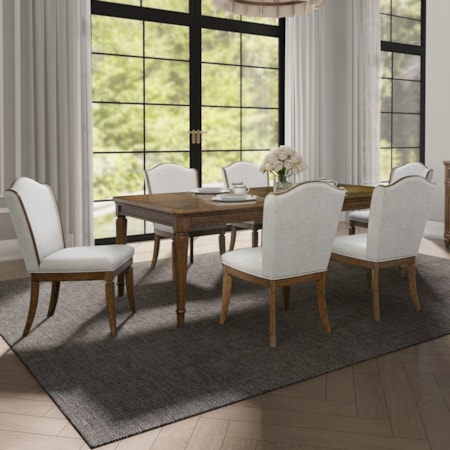 7-pc. Rectangular Dining Table Set