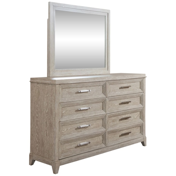 Belmar - Dresser & Mirror - Washed Taupe Belmar - Dresser & Mirror - Washed Taupe