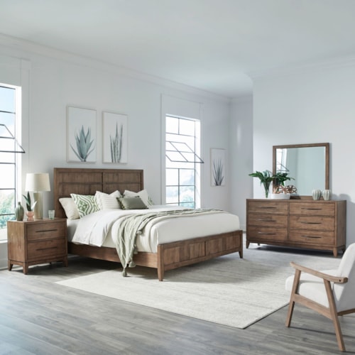 Transitional 4-Piece Queen Bedroom Set