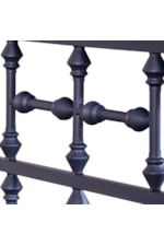 Liberty Furniture Vintage Series Open Metal Nightstand with Distressed Finish