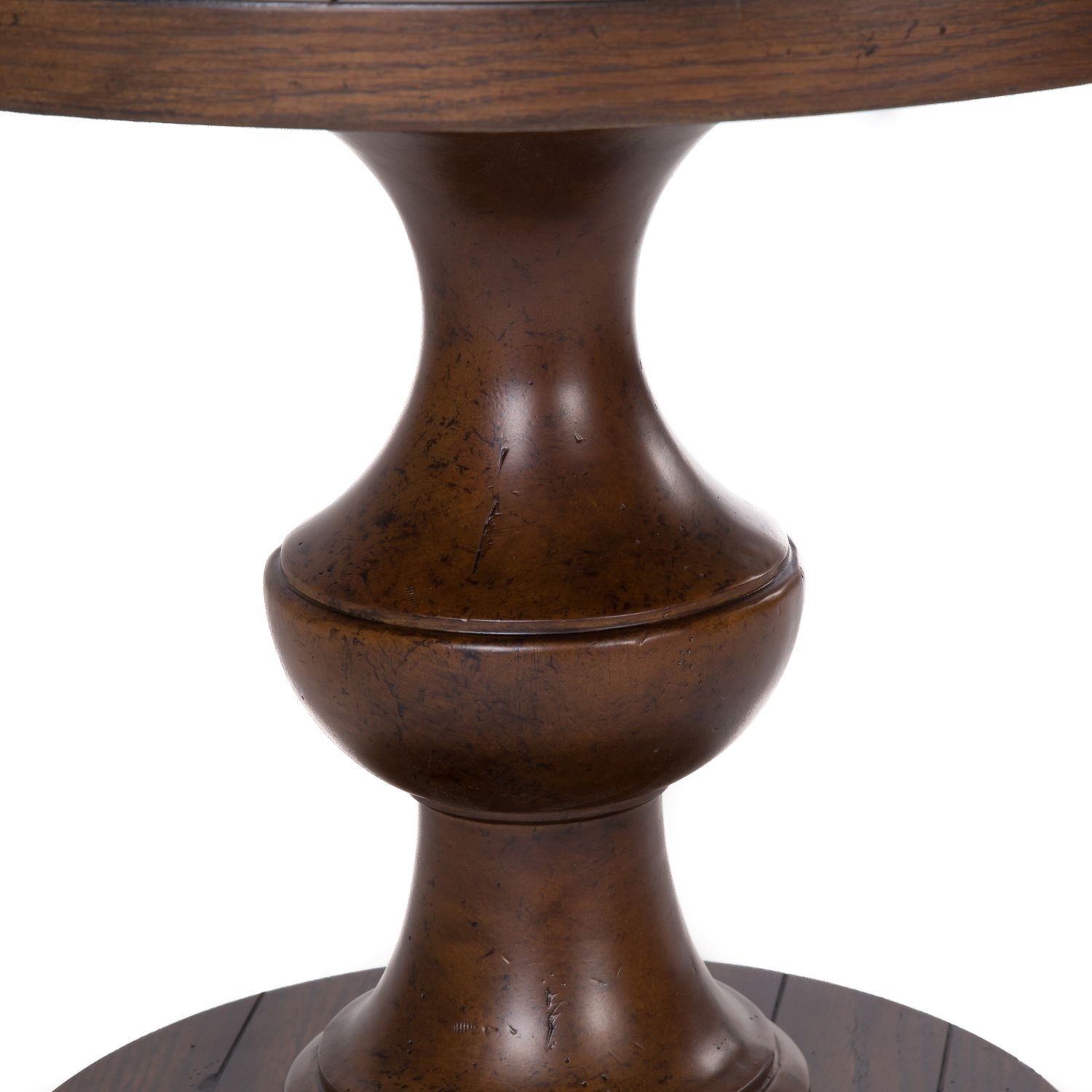 Turned Pedestal End Table