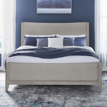 Upholstered Cal.King Panel Bed